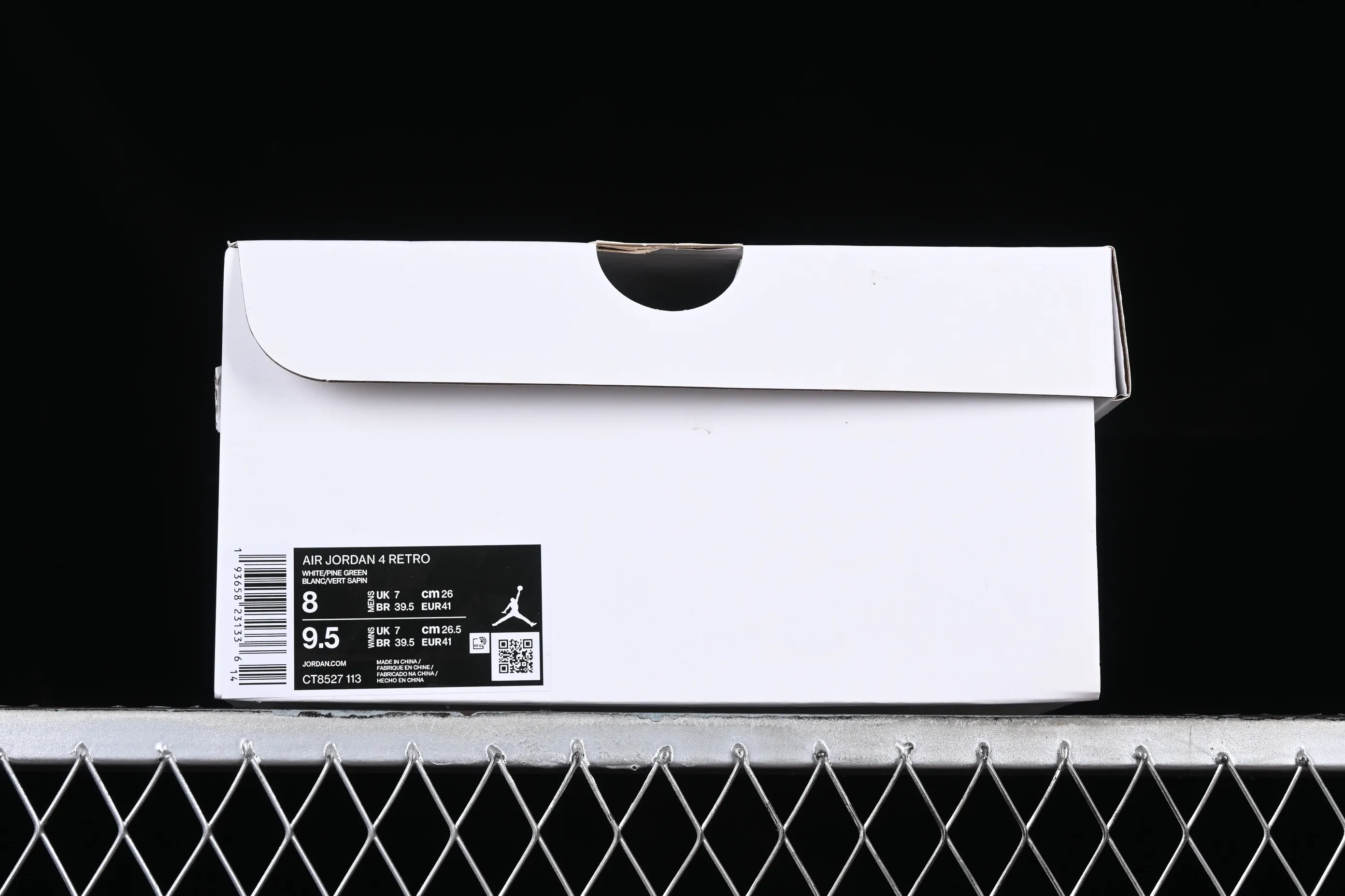 All categories Air Jordan Jordan series basketball shoes Air Jordan 4 GX foreign trade version Air Jordan 4 "Pine Green" AJ4 Joe 4 white and green first layer genuine standard CT8527-113